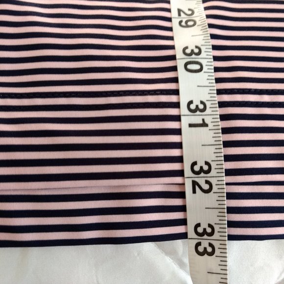 FOOTJOY Polo Shirt Men's XL Pink Black Striped Button Logo Short Sleeve Pullover - Picture 10 of 10